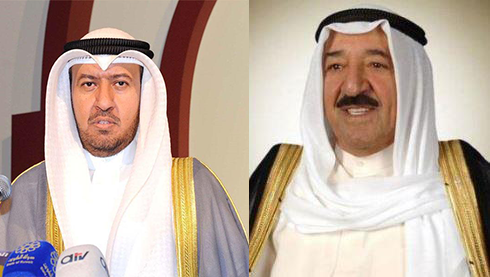 سمو الامير مع الوزير العفاسى