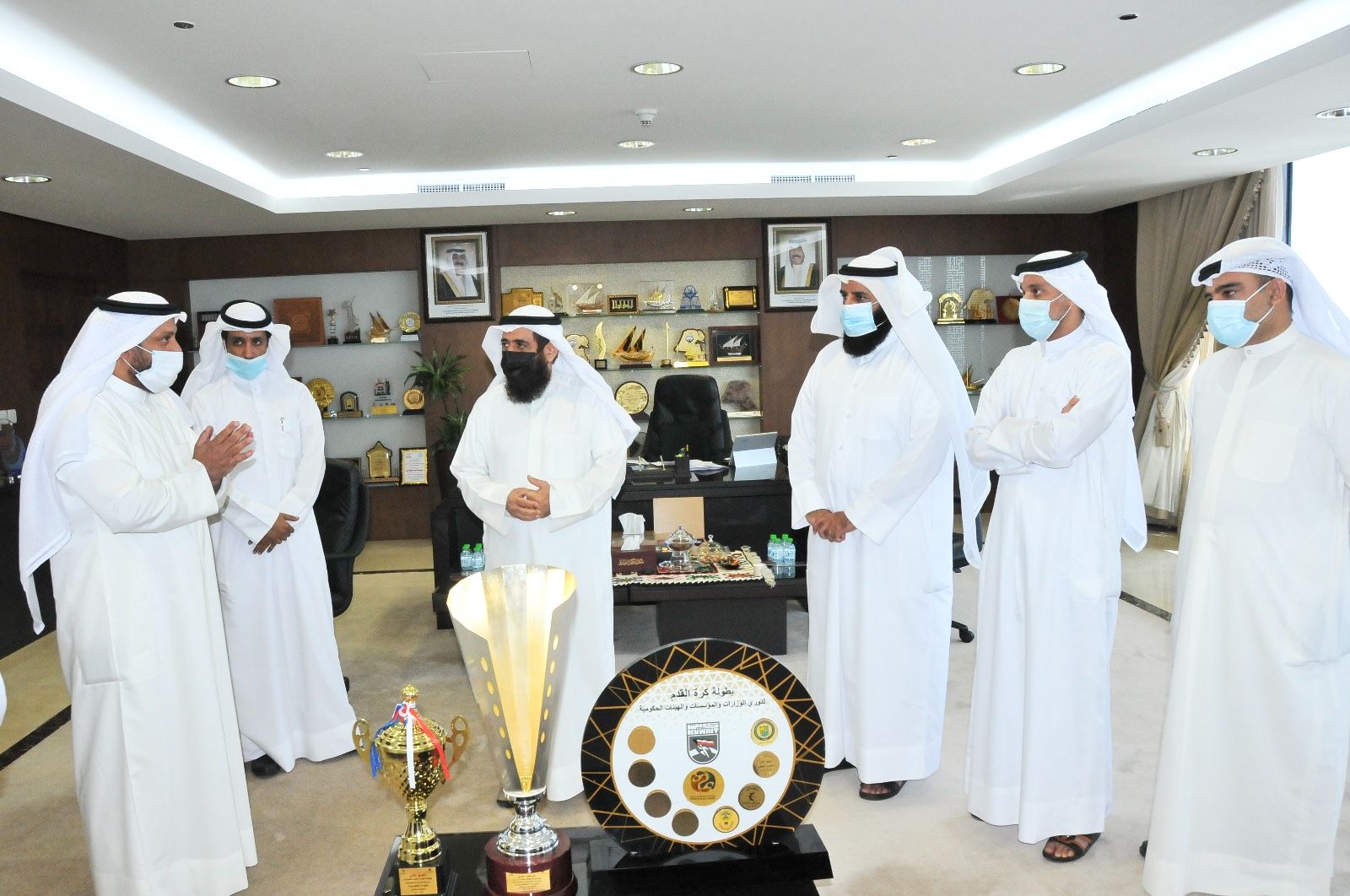 المهندس فريد عمادي هنأ لجنة الأوقاف الرياضية بفوز فريق كرة القدم بدوري الوزارات والهيئات الحكومية
